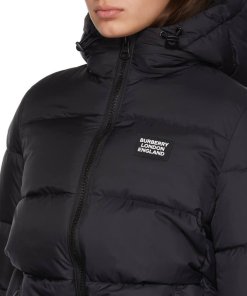 Burberry Leith Drops Monogram Hooded Down Jacket