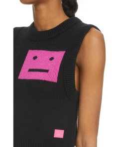 Acne Studios Face Jacquard Wool Sweater Vest