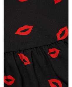 Kate Spade Kisses Tie-Neck Shift Mini Dress