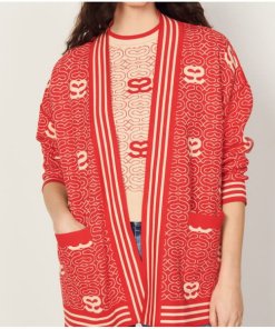 Sandro Ezekiel Reversible Jacquard Cardigan
