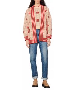 Sandro Ezekiel Reversible Jacquard Cardigan