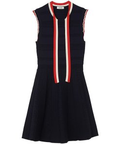 Sandro Fidelia Sleeveless Fit & Flare Knit Dress