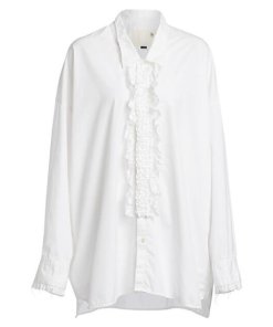 R13 Drop Neck Tuxedo Work Shirt