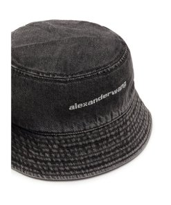 Alexander Wang Rhinestone-Embellished Denim Bucket Hat