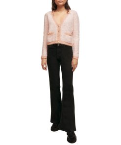 Maje Mission V-Neck Sequined Cardigan