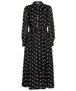 Tory Burch Embroidered Floral Artist's Midi Dress