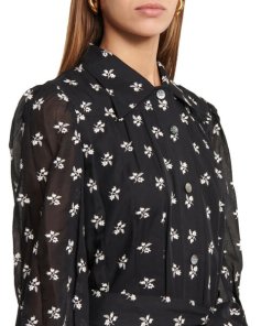Tory Burch Embroidered Floral Artist's Midi Dress