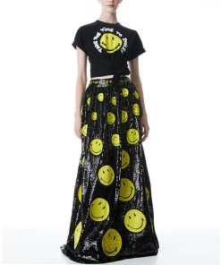 Alice + Olivia x Smiley Jasper Embellished Tee