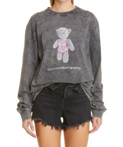 Alexander Wang Teddy Bear Graphic Jersey Tee