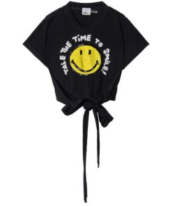 Alice + Olivia x Smiley Jasper Embellished Tee