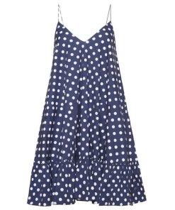 Caroline Constas Laurel Polka Dot Short Dress