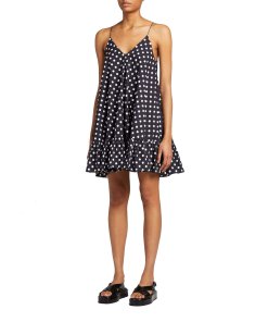 Caroline Constas Laurel Polka Dot Short Dress