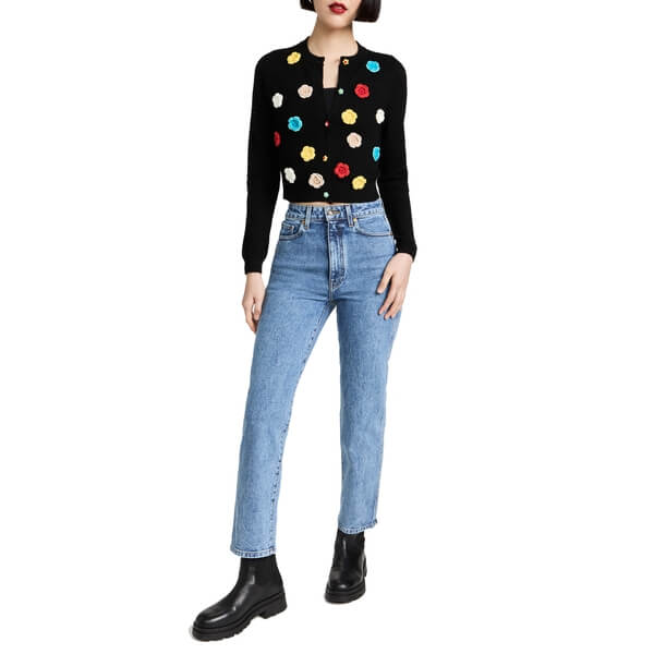 トップス Alice+Olivia Selma crochet knit cardigan Alice + Olivia Selma Crochet Wool-Blend Cardigan on SALE | Saks