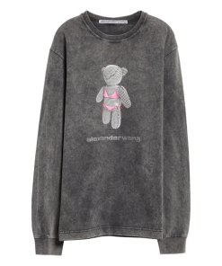 Alexander Wang Teddy Bear Graphic Jersey Tee
