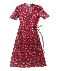Rouje Gabin Jonquille Print Midi Wrap Dress