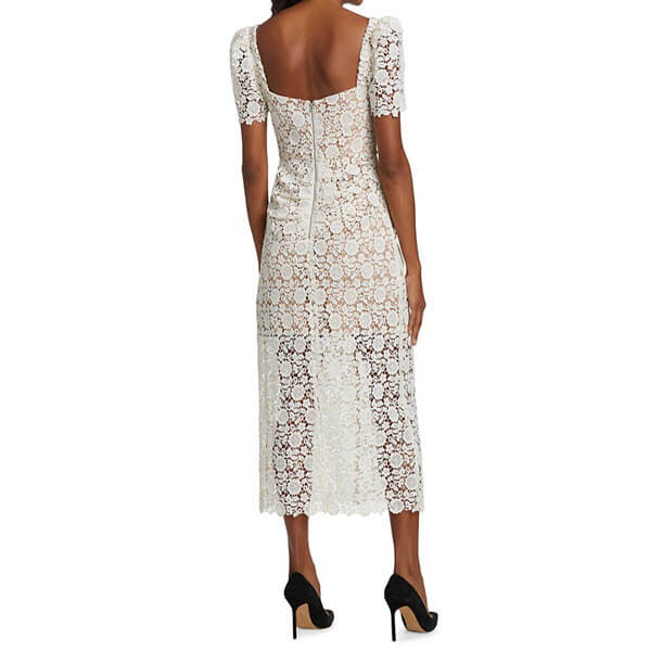 what to wear with a navy blue lace dress Karen Kane V Neck Scallop Lace Dress, XL, Navy