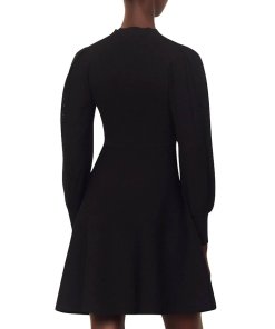 Sandro Louise Fit & Flare Fine-Knit Dress