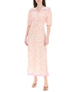 Rixo Gwen Pebble Shell Long Dress