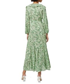 Rixo Frida Floral Wrap Midi Dress