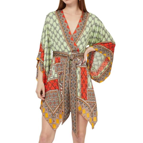 knee length dresses for ladies Geisha Japanese Short Kimono – Japanese Oni Masks