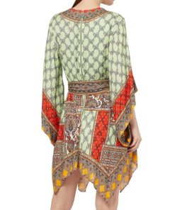 Alice + Olivia Haveri Kimono Belted Mini Dress