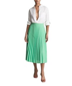 Reiss Izzie Pleated Midi Skirt