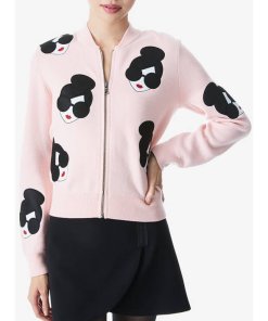 Alice olivia theron stace face cardigan