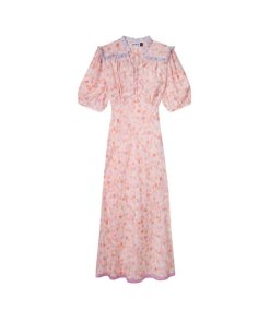 Rixo Gwen Pebble Shell Long Dress