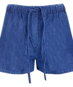 Valentino VLogo Drawstring Denim Shorts