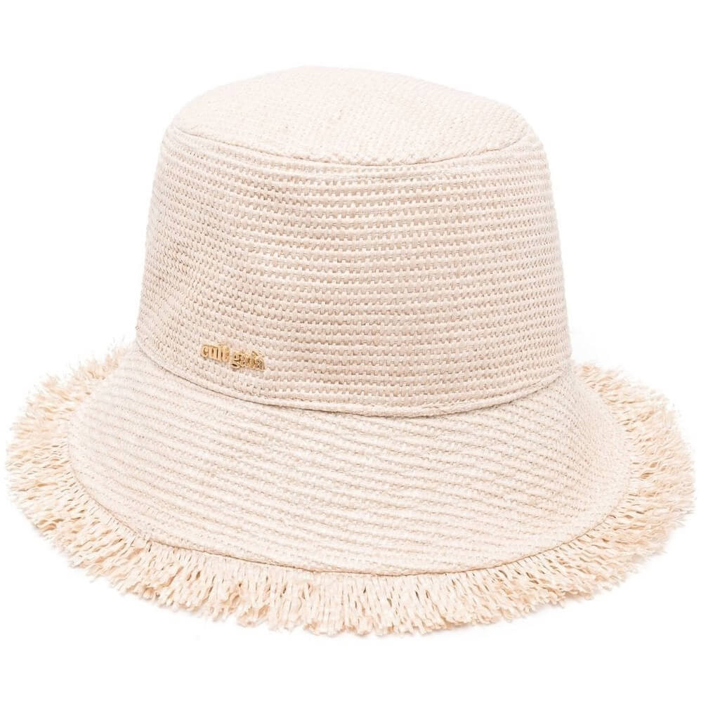 Cult Gaia Kumi Fringed Raffia Bucket Hat – evaChic