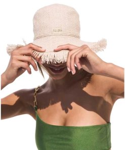 Cult Gaia Kumi Fringed Raffia Bucket Hat – evaChic