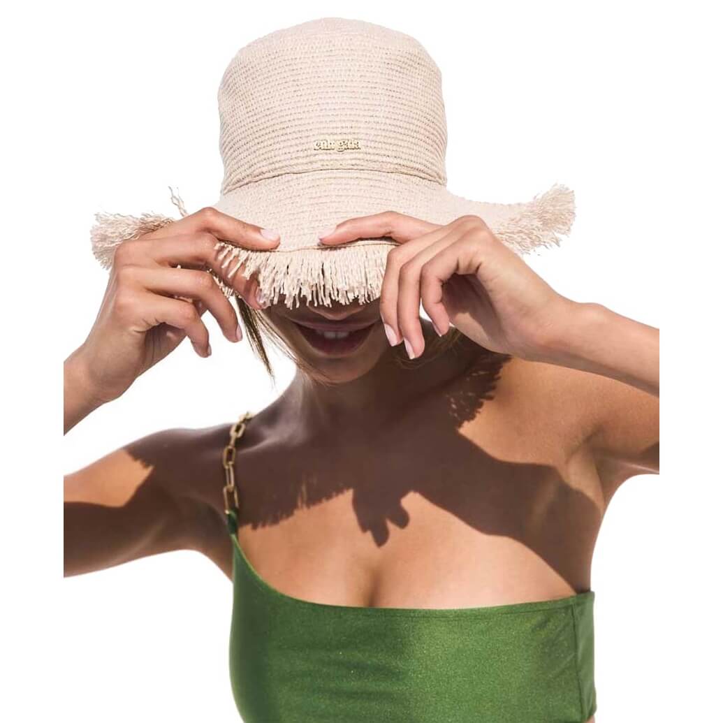 Cult Gaia Kumi Fringed Raffia Bucket Hat – evaChic