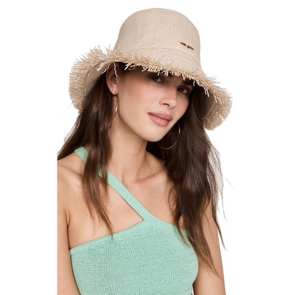 Cult Gaia Kumi Fringed Raffia Bucket Hat – evaChic