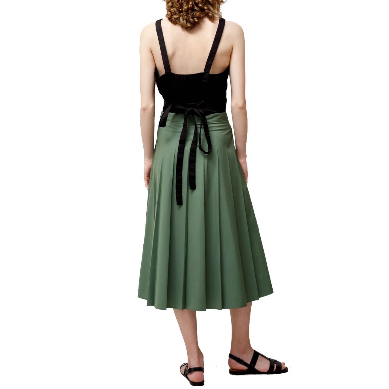 スカート MARGARET HOWELL COTTON PLEATED SKIRT MARGARET HOWELL/COTTON PLEATED SKIRT(GRAY)