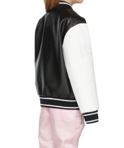 Givenchy Kids Logo-Embroidered Faux-Leather Bomber Jacket
