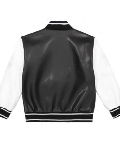 Givenchy Kids Logo-Embroidered Faux-Leather Bomber Jacket