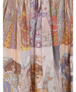 Zimmermann Kaleidoscope Zodiac Girls Tile Midi Skirt