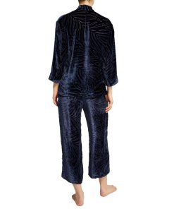Olivia von Halle Harlow Devoré Velvet Pajamas