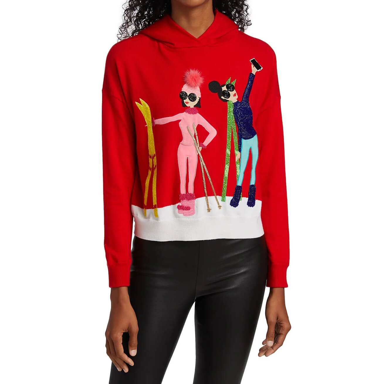 Alice + Olivia Oscar Embellished Seasonal Hoodie – evaChic