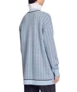 Sandro Preston Oversized Patterned Cardigan