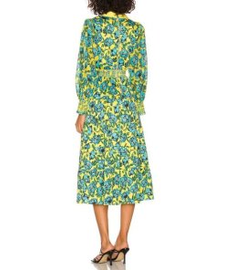 Alice + Olivia Anaya Collared Tiered Dress