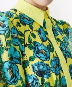 Alice + Olivia Anaya Collared Tiered Dress