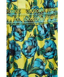 Alice + Olivia Anaya Collared Tiered Dress