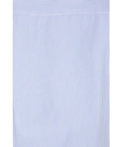 R13 Gathered Hem Pinstripe Cotton Shirt
