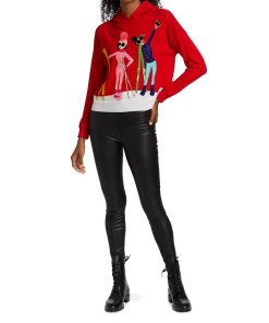 Alice + Olivia Oscar Embellished Seasonal Hoodie