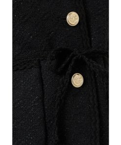 Maje Violette Tweed Patch-Pocket Jacket