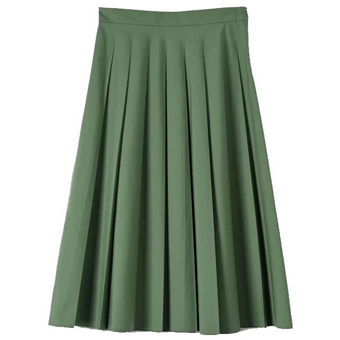 スカート MARGARET HOWELL COTTON PLEATED SKIRT COTTON POLYESTER - SELECT EYE COMPANY：セレクトアイ カンパニー