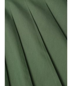 Margaret Howell Fade Out Pleat Cotton-Blend Skirt