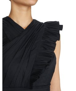 Ulla Johnson Aurore Tiered Ruffle Crisscross Dress