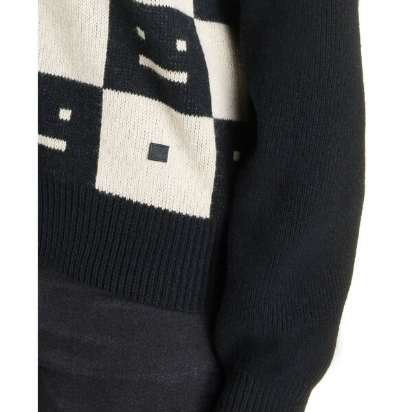 Acne Studios Katlaro Checker Face Jacquard Cardigan
